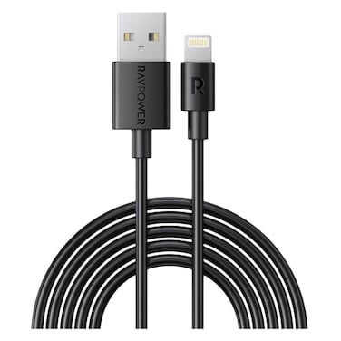 راف باور - كابل 1 متر، USB-A إلى لايتنينج كابل (RPCB1014) أسود