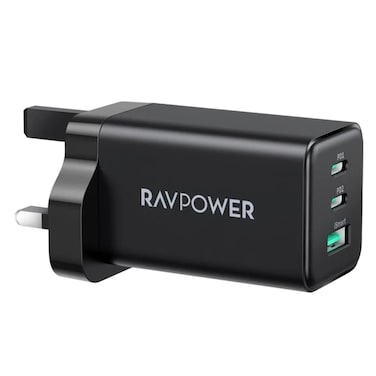 RAVPower RP-PC172 3 Port Pioneer Wall Charger 65W Black