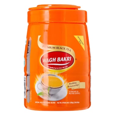 واغ بكري برطمان شاي أسود فاخر 225 جرام