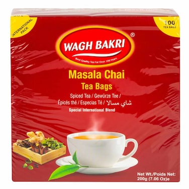 Wagh Bakri Masala Chai Tea Bags, 200g