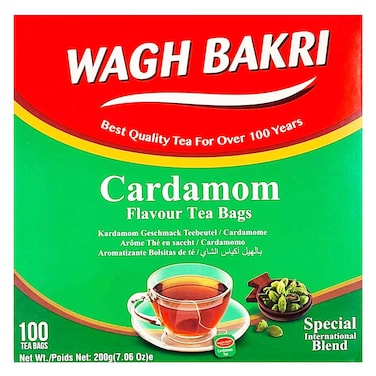 Wagh Bakri Cardamom Tea Bags 200g