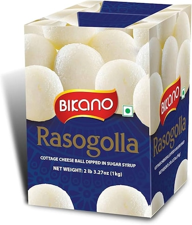 Bikano Rasogolla - Chhana Balls Dipped In Sugar Syrup - 1kg