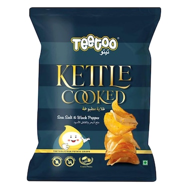 Teetoo Kettle Chips Black Pepper 40g