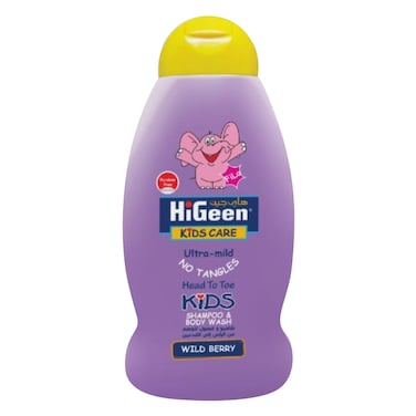 هايجين كيدز كير شامبو وغسول للجسم فيلو توت بري بري 500 مل