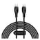 Baseus Pudding Series USB-C To USB-C Data Sync And Charging Cable 100W 1.2m Black