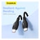 Baseus Pudding Series USB-C To USB-C Data Sync And Charging Cable 100W 1.2m Black