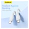 Baseus Pudding Series USB-C To USB-C Data Sync And Charging Cable 100W 1.2m White