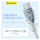 Baseus Pudding Series USB-C To USB-C Data Sync And Charging Cable 100W 1.2m White