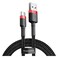 Baseus - Cafule Series USB-A to Type-C Cable - 2A Fast Charging &amp; 480Mbps High-Speed Data Transfer, Nylon Braided, 2M - Black