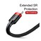 Baseus - Cafule Series USB-A to Type-C Cable - 2A Fast Charging &amp; 480Mbps High-Speed Data Transfer, Nylon Braided, 2M - Black