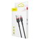 Baseus - Cafule Series USB-A to Type-C Cable - 2A Fast Charging &amp; 480Mbps High-Speed Data Transfer, Nylon Braided, 2M - Black