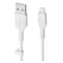 بيلكين - كابل USB-A مع موصل لايتنينج بطول 1 متر مع قبضة، أبيض
