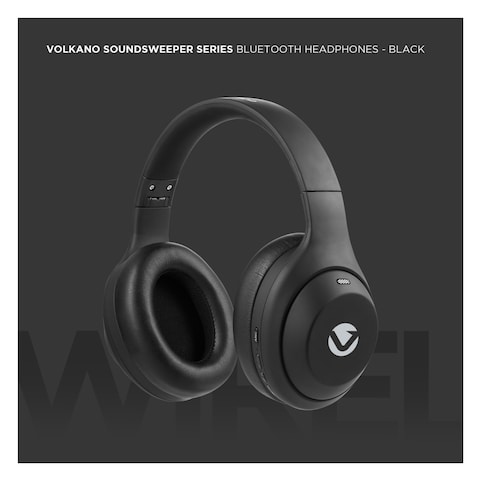 Volkano Soundsweeper Active Noise Cancellation Headphones, Black
