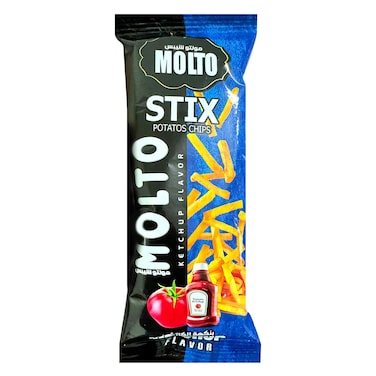 مولتو شيبس اعواد بطاطس بنكهة الكاتشب 15 جرام
