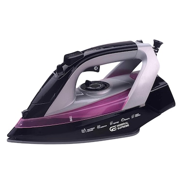 General Supreme Ceramic Soleplate Self-Cleaning Steam Iron 2200W Purple