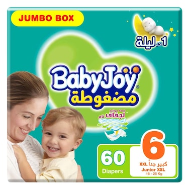 Babyjoy XXL (6) Diapers Jumbo Box Junior X60