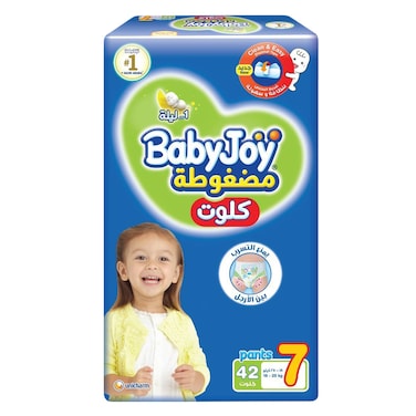 بيبي جوي حفاضات كلوت العبوة الضخمة، 3XL، 42 قطعة