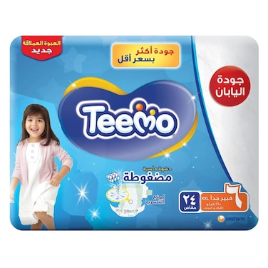 Teemo Junior XXL (6) Diapers Jumbo Pack X24