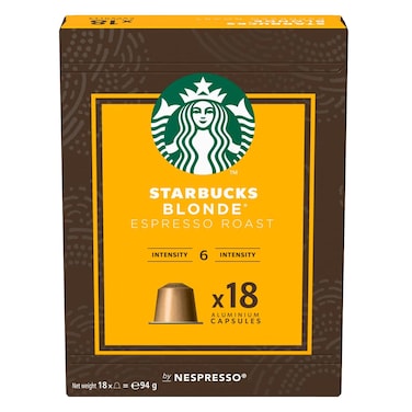 Starbucks Blonde Espresso Roast 18 Capsules