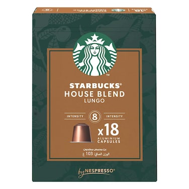 Starbucks Lungo Coffee Capsules House Blend 18 Capsules
