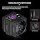 مروحة NZXT F360X عالية الأداء بإطار واحد - 3 مراوح PWM RGB بحجم 120 مم لحافظة الكمبيوتر - أقصى تدفق للهواء وضغط ثابت - ضوضاء منخفضة - إطار وشفرات من البولي فينيل كلوريد - سمك 30 مم - أبيض