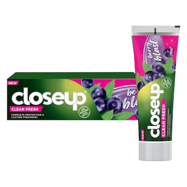Closeup Clean Fresh Toothpaste, Berry Blast, complete protection &amp; lasting freshness, 75ml