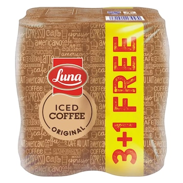 لونا قهوة مثلجة أصلية 240 مل × 3 + 1 مجانًا