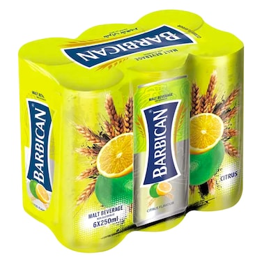Barbican -  Malt Drink Citrus Can 250ml x6 x4