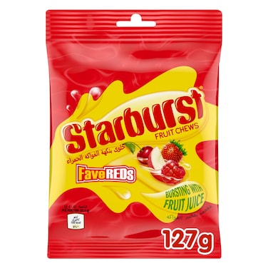 Starburst Fave Reds Fruit Chews Candy, 127g