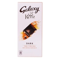 Galaxy Kenz 70% Cocoa Dark Chocolate With Whole Hazelnuts 90g