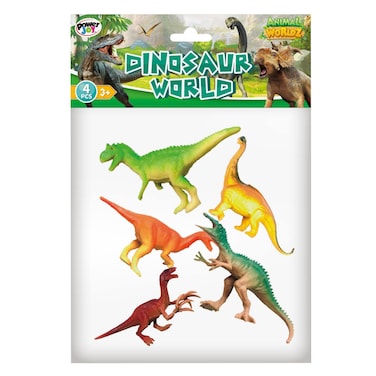 بي.جوي أنيمال وورلدز الديناصورات 4 قطع