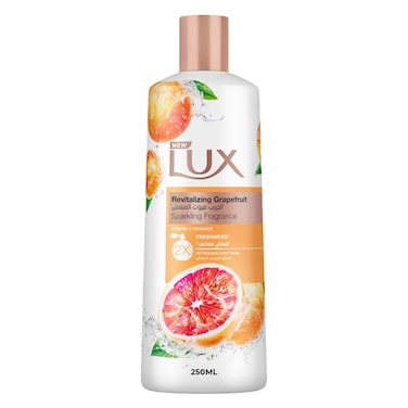 Lux Revitalizing Body Wash, Grapefruit, with Vitamin C Essence &amp; 2x Freshness, 250ml