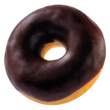 دونات بالشوكولاتة الداكنة (قطعة واحدة)