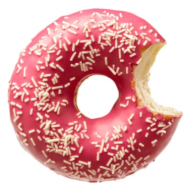 Pink Strawberry Donut (1 Piece)