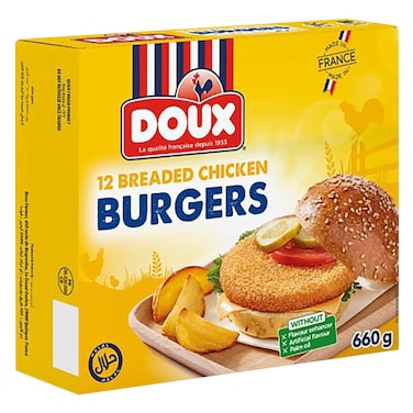 Doux - Breaded Chicken Burger x12