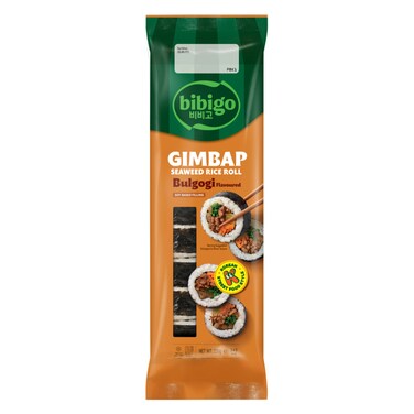 Bibigo - Gimbap Seaweed Rice Roll Spicy Bulgogi 230g