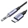 Ugreen Round USB-C To AUX 3.5mm Jack Audio Cable 1m Black