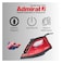 Admiral ADSI2400P Mechanical Temperature Control Steam Iron 2400W Red/Black