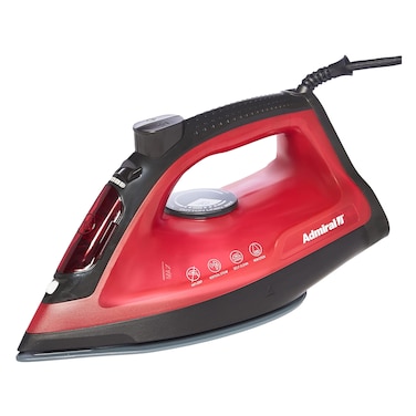 Admiral ADSI2400P Mechanical Temperature Control Steam Iron 2400W Red/Black