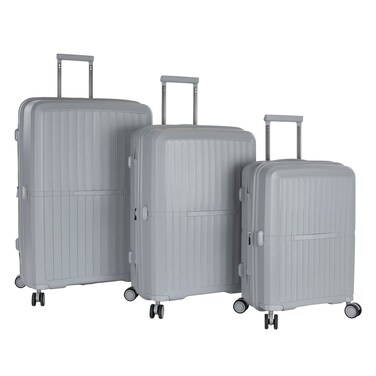 Heys Airlite Hard Luggage Set, 3 Pieces, Grey