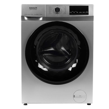 أدميرال غسالة ومجفف غسالة سعة 10 كجم، مجفف سعة 6 كجم، محرك انفرتر، غسيل نفاث، بخار مضاد للحساسية، غسيل سريع، لون إينوكس
