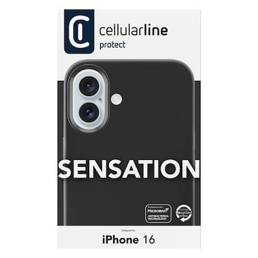Cellularline Sensation Case For iPhone 16 Black