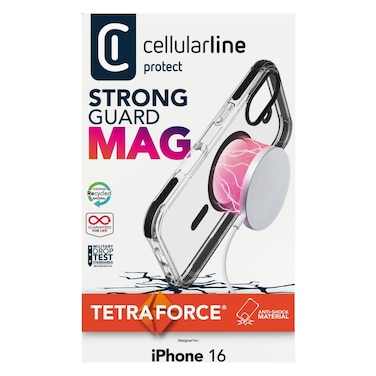 Cellularline Tetra Force Strong Guard Mag Case For iPhone 16