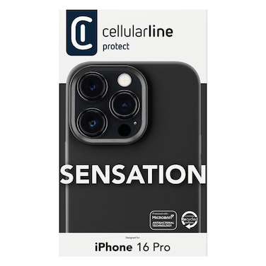Cellularline Sensation Case For iPhone 16 Pro Black