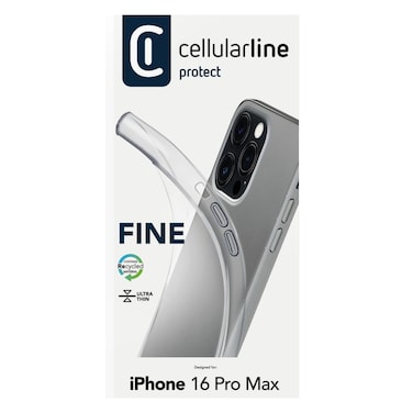 Cellularline Fine Rubber Case For iPhone 16 Pro Max