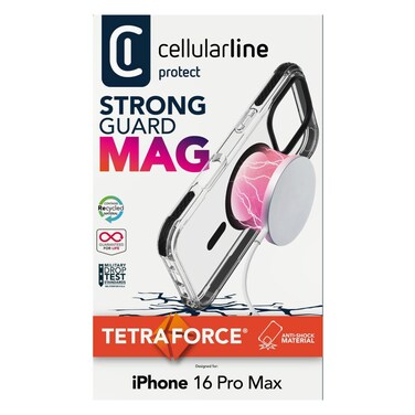 Cellularline Tetra Force Strong Guard Mag Case For iPhone 16 Pro Max