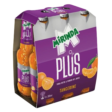Mirinda Plus Sparkling Tangerine Bottle 300ml x 6
