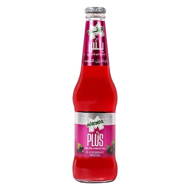 MIRINDA Plus Blackcurrant Cocktail - Carbonated Drink with a Punch of Juice, 300ml