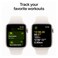 Apple Watch SE GPS 40mm Starlight Aluminium Case With Starlight Sport Band - Medium / Large