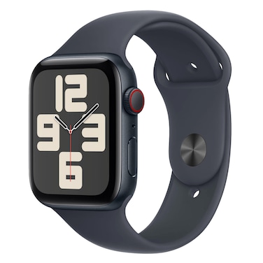 Apple Watch SE GPS + Cellular 44mm Midnight Aluminium Case With Midnight Sport Band - Medium / Large